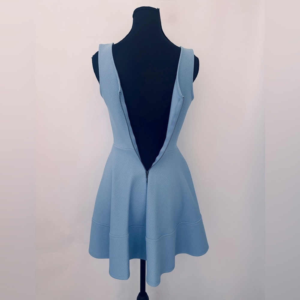 Lulus Home Before Daylight Mini Knee‎ Length Dress, Periwinkle Sky Blue, Size S - Picture 7 of 14